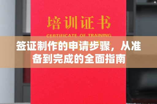 新港签证制作的申请步骤，从准备到完成的全面指南